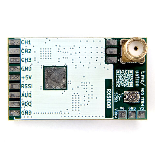 Хост-плата для RX5808, SMA, 8S, з підсилювачем відео та бекпеком - Зображення 2